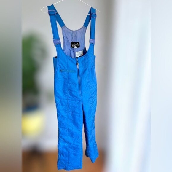 Ossi Skiwear Women’s L Ski Bib Snow Pants Blue Insulated Water Resistant VTG 80s - Picture 13 of 13